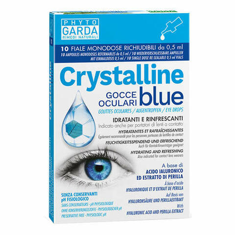 Crystalline blue gocce oculari monodose 10 fiale 0,5 ml