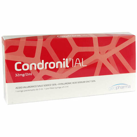 Siringa intra-articolare condronil ial acido ialuronico 1,6% 2 ml