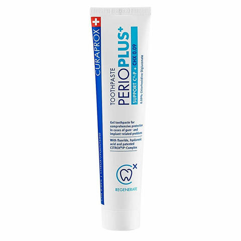 Curaprox perioplus+ support dentifricio chx 0,09% 75 ml