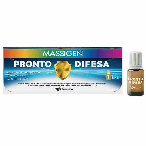 Massigen pronto difesa 14 flaconi x 10 ml