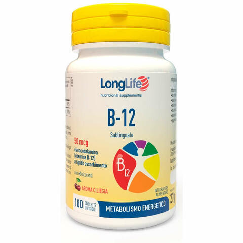 Longlife b12 50mcg sublinguale 100 tavolette