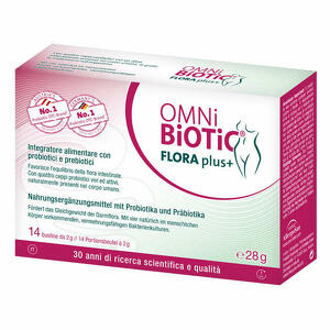 Flora plus+ - Omni biotic flora plus+ 14 bustine da 2 g