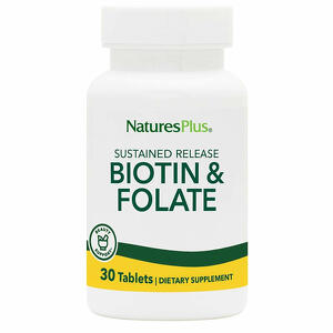 Nature's plus - Biotina con acido folico 30 tavolette