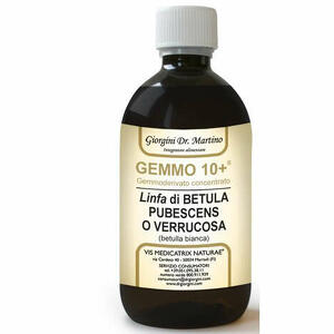 Giorgini - Gemmo 10+ betulla b linfa 500 ml liquido analcolico