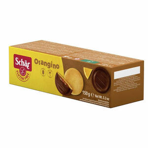 Schar - Orangino biscotti con ripieno al gusto di arancia ricoperti con cioccolato 150 g