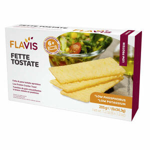 Flavis - Fette tostate aproteiche 6 porzioni da 34,3 g