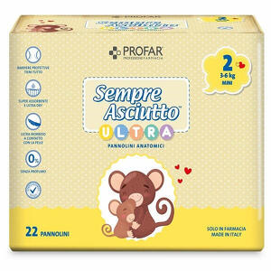 Profar - Pannolini  sempre asciutto ultra mini 3/6 kg 22 pezzi