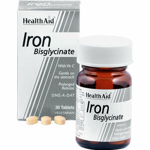 Healthaid iron bisglycinate - Ferro bisglicinato iron bysglicinate 30 compresse