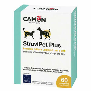 Camon - StruviPet Plus 60 compresse - Benessere delle vie urinarie per cani e gatti