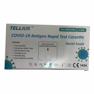 Tellius - Test antigenico rapido covid-19  autodiagnostico determinazione qualitativa antigeni sars-cov-2 in tamponi nasali mediante immunocromatografia