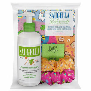 Saugella - Bundle you fresh ph 4,5 detergente intimo freschezza e idratazione + scrunchies in omaggio