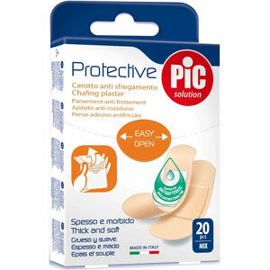 Pic - Cerotto  protective mix antibatterico antisfregamento con tampone 20 pezzi