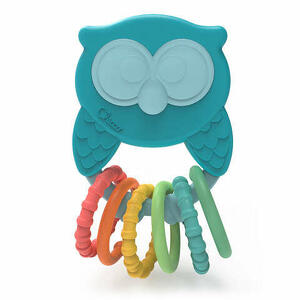 Chicco - Gioco Owly Rattle - Sonaglio Gufo in Plastica Riciclata