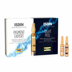 Isdin - Ceutics routine antimacchie ceutics pigment expert 10 fiale giorno + ceutics night peel 10 fiale notte