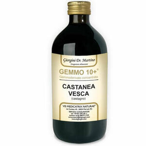 Gemmo 10+gemmoderivato concentrato - Castagno liquido analcolico gemmo 10+ 500 ml