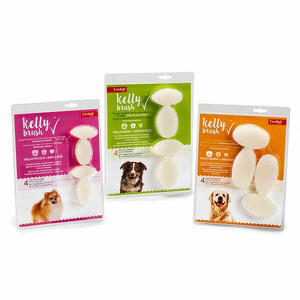 Kelly - Brush taglia S per cani - Spugnette abrasive per la pulizia dentale