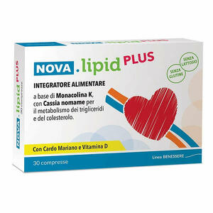 NOVA Argentia - NOVA Lipid Plus 30 cpr - Integratore per colesterolo e trigliceridi