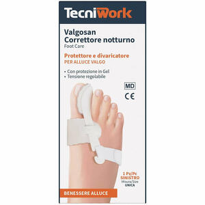 Tecniwork - Correttore notturno per alluce valgo sinistro misura unica valgosan 1 pezzo