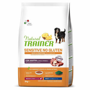 Natural trainer - Dog sensitive adult medium/maxi duck 3 kg no gluten