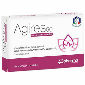 Agires 50 - 30 compresse orosolubili scatola 5,4 g