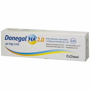 Donegal - Siringa intra-articolare  ha 2,0 acido ialuronico 40 mg 2 ml