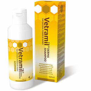 VETRAMIL - Dermashampoo 150ml - Shampoo per cani con problemi di irritazione cutanea