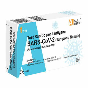 Artdesigns - Test antigenico rapido covid-19 alltest autodiagnostico determinazione qualitativa antigeni sars-cov-2 in tamponi nasali mediante immunocromatografia