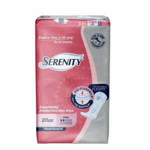 Serenity - Assorbente anatomico con aloe flexit mini 20 pezzi