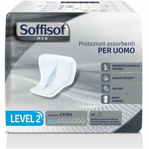 Soffisof - Pannolone per incontinenza sagomato  men level 2 10 pezzi