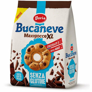 Doria - Bucaneve Maxigocce XL - Biscotti senza glutine con gocce di cioccolato