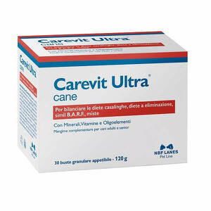 N.b.f. lanes - Carevit ultra cane 30 buste da 4 g