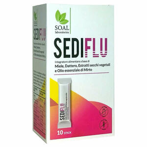 Sediflu - 10 stick - Integratore Mieloso per Cgola e Respirazione