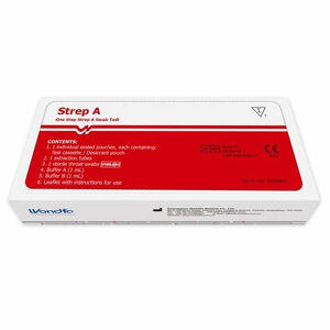 Streptococco a - Test one step strep a determinazione qualitativa antigeni  in tampone faringeo autodiagnostico