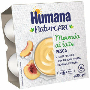 Humana - Merenda pesca 4 pezzi da 100 g