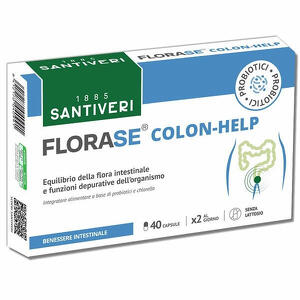 Santiveri - Florase Colon Help 40capsule - Benessere dell'intestino