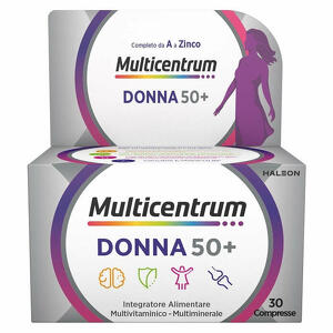 Multicentrum - Integratore alimentare multivitaminico -  Donna 50+ 30CPR