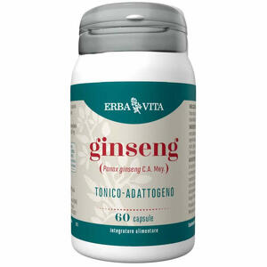 Erba Vita - Ginseng 60 cps - Integratore naturale tonico-adattogeno