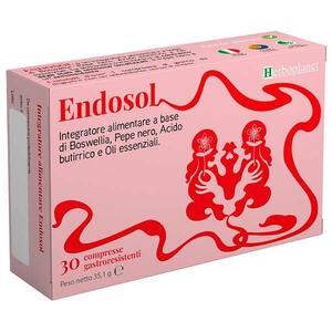 Herboplanet - Endosol 30 Compresse Gastroresistenti - Integratore con Boswellia