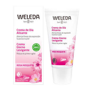 Weleda - Crema giorno levigante rosa 30 ml - Per pelli normali e secche