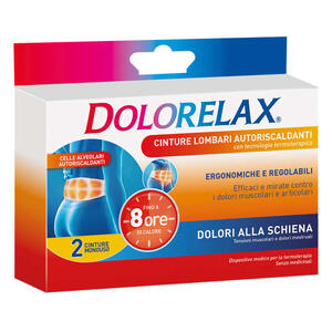 Dolerelax - Cintura lombare autoriscaldante - 2 pezzi per termoterapia