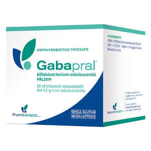 Pharmextracta - Gabapral 30 stickpack - Integratore alimentare di fermenti lattici