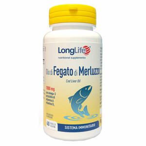 Long life - Longlife olio fegato merluzzo 1000mg 60 perle