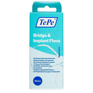 Tepe - Filo ponti & impianti  bridge & implant floss 30 pezzi