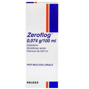 Zeroflog - Collutorio  200 ml - Trattamento antinfiammatorio per il cavo orofaringeo