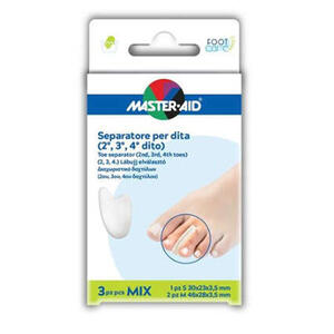 Master aid - Separatore dita in gel master-aid footcare mix 1 small + 2 medium c9