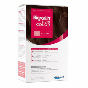 Bioscalin - Bioscalin nutricolor plus 4 castano crema colorante 40ml + rivelatore crema 60ml + shampoo 12ml + trattamento finale balsamo 12ml