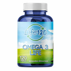 Life 120 - Omega 3 - Integratore Alimentare di Pesce con EPA e DHA - 120 Perle