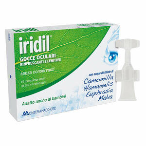 Iridina - Gocce oculari iridil 10 ampolle monodose richiudibili 0,5ml