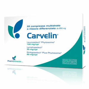 Pharmextracta - Carvelin 20 Compresse - Integratore per il Microcircolo