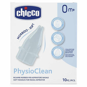 Chicco - Ricambi morbidi per aspiratore nasale chicco physioclean